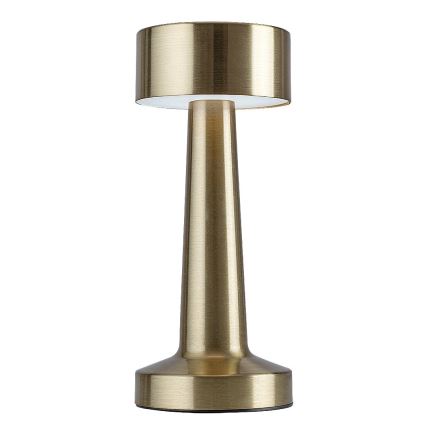 Rabalux 74207 - Candeeiro de mesa tátil recarregável LED SENAN LED/2,7W/5V 1200mAh dourado