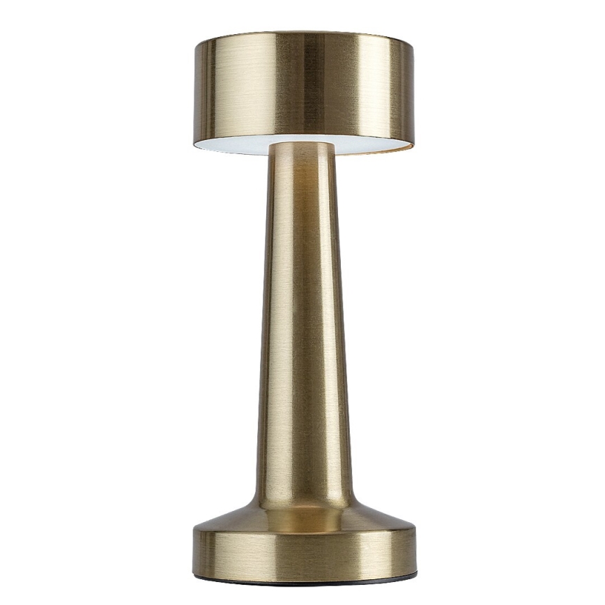 Rabalux 74207 - Candeeiro de mesa tátil recarregável LED SENAN LED/2,7W/5V 1200mAh dourado