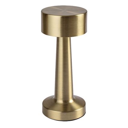 Rabalux 74207 - Candeeiro de mesa tátil recarregável LED SENAN LED/2,7W/5V 1200mAh dourado
