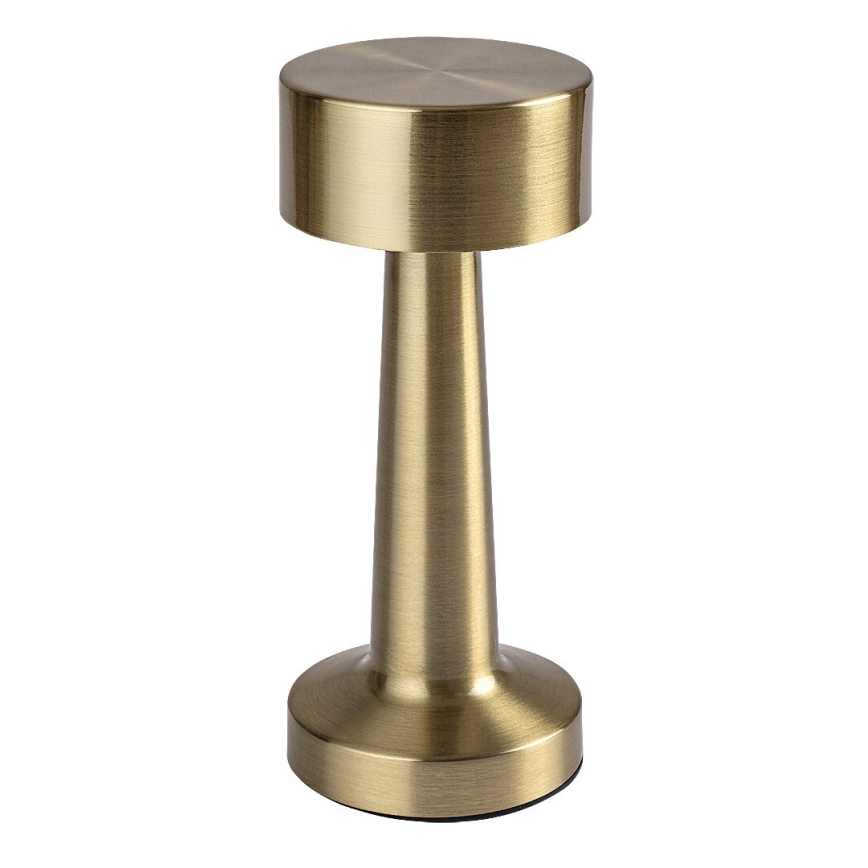 Rabalux 74207 - Candeeiro de mesa tátil recarregável LED SENAN LED/2,7W/5V 1200mAh dourado