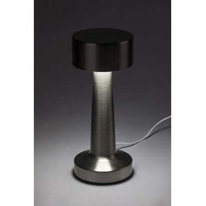 Rabalux - LED Candeeiro de mesa tátil LED/2,7W/5V 1200mAh 3000/4000/6000K cromado mate