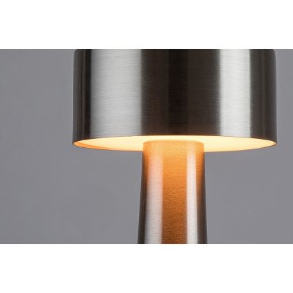 Rabalux - LED Candeeiro de mesa tátil LED/2,7W/5V 1200mAh 3000/4000/6000K cromado mate