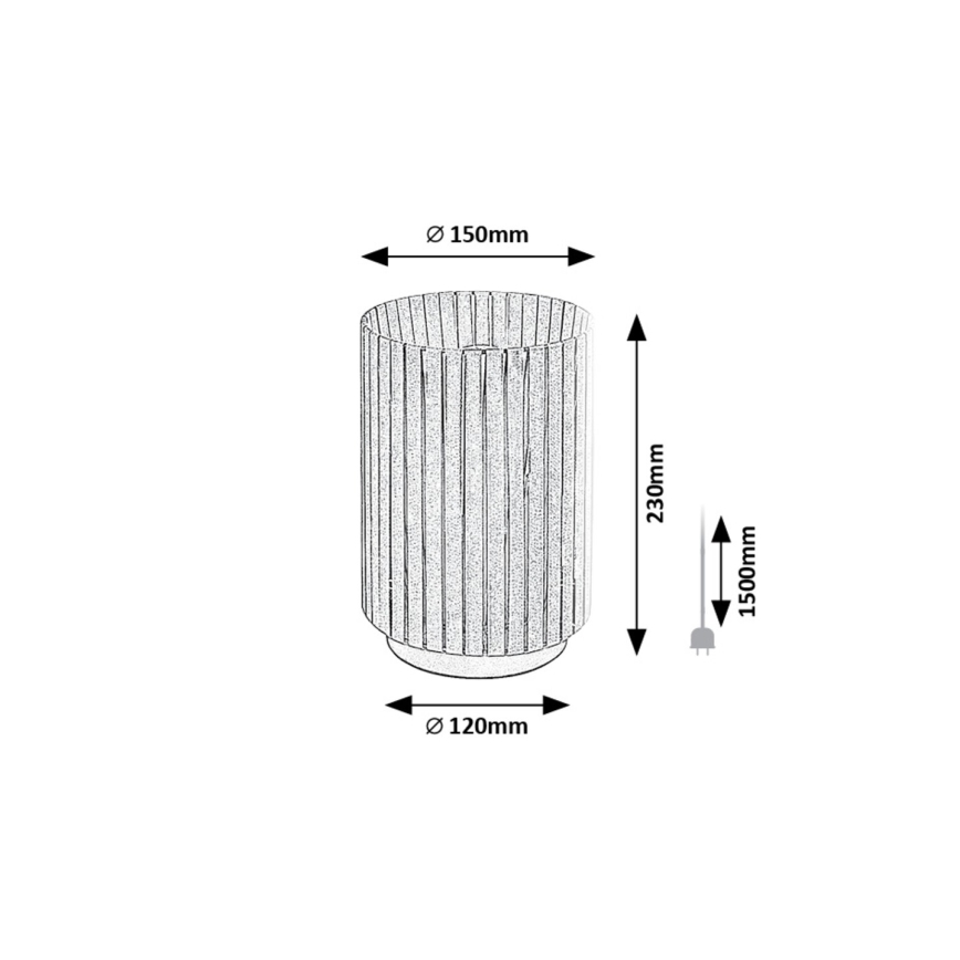 Rabalux - Candeeiro de mesa 1xE27/6W/230V