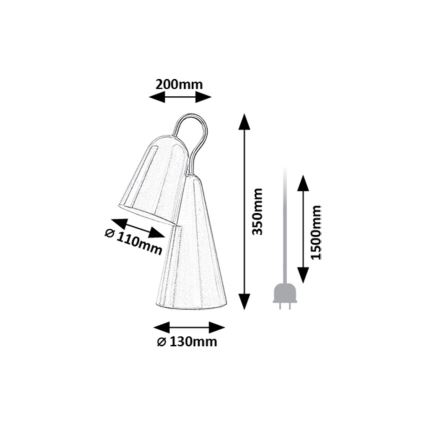 Rabalux - Candeeiro de mesa LED 1xE14/4W/230V rosa