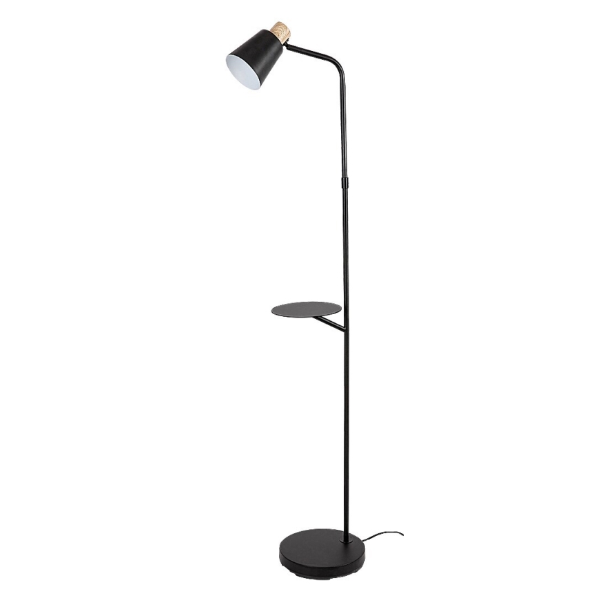 Rabalux - Candeeiro de chão com uma prateleira 1xE27/40W/230V preto