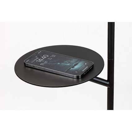 Rabalux - Candeeiro de chão com uma prateleira 1xE27/40W/230V preto