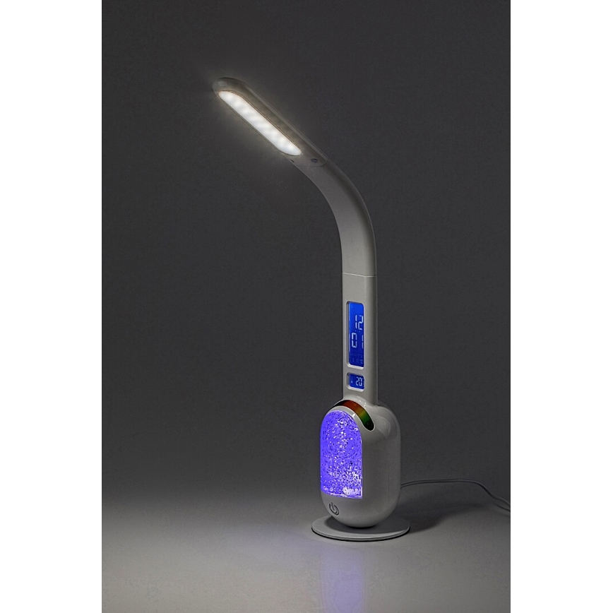Rabalux - Candeeiro de mesa LED RGB com regulação LED/5W/230V branco