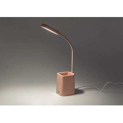 Rabalux - Candeeiro de mesa LED com regulação LED/6W/230V 5000K rosa
