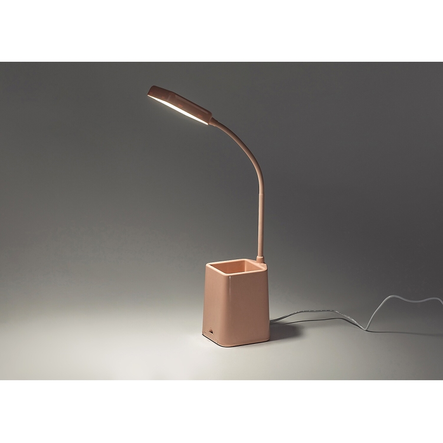 Rabalux - Candeeiro de mesa LED com regulação LED/6W/230V 5000K rosa