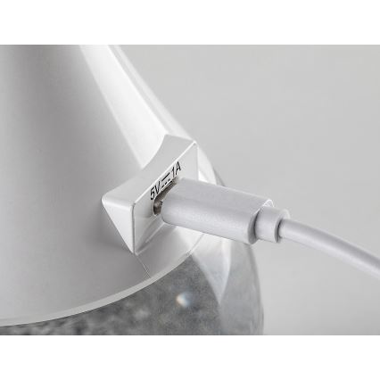 Rabalux - Candeeiro de mesa LED RGB com regulação LED/4W/230V branco