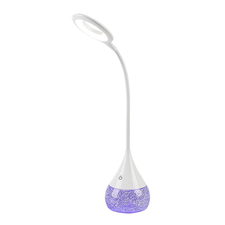 Rabalux - Candeeiro de mesa LED RGB com regulação LED/4W/230V branco