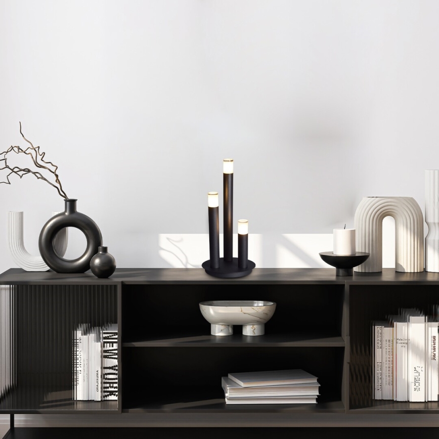 Rabalux - Candeeiro de mesa 3xG9/5W/230V preto