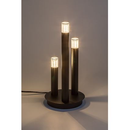 Rabalux - Candeeiro de mesa 3xG9/5W/230V preto
