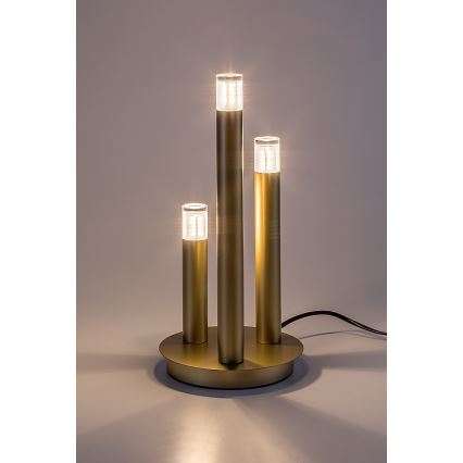 Rabalux - Candeeiro de mesa 3xG9/5W/230V dourado