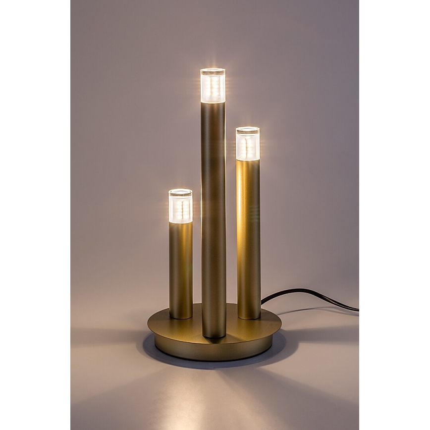 Rabalux - Candeeiro de mesa 3xG9/5W/230V dourado