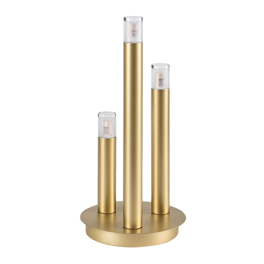 Rabalux - Candeeiro de mesa 3xG9/5W/230V dourado
