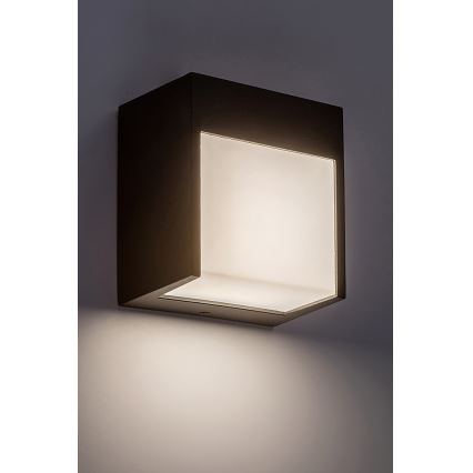 Rabalux - Iluminação de parede exterior LED LED/12W/230V preta IP54