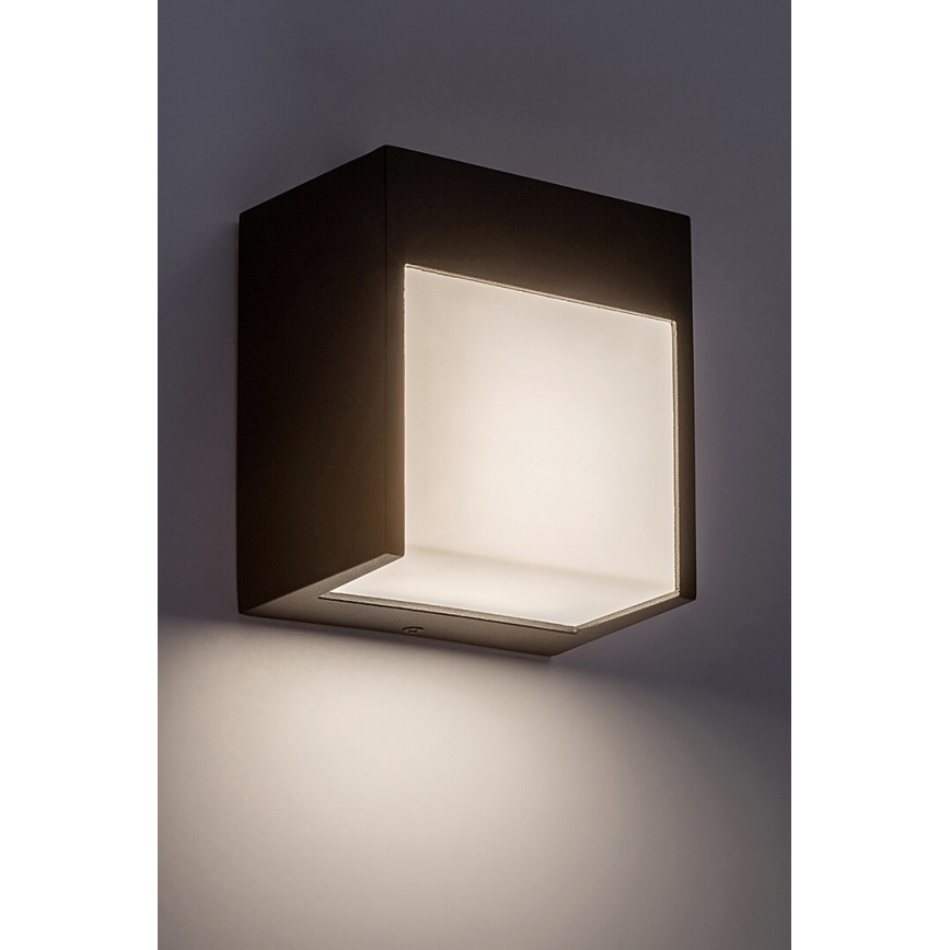 Rabalux - Iluminação de parede exterior LED LED/12W/230V preta IP54