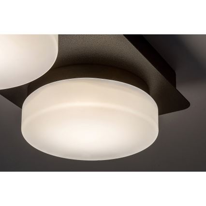 Rabalux - Iluminação de teto de casa de banho LED 2xLED/5,5W/230V IP44 preto