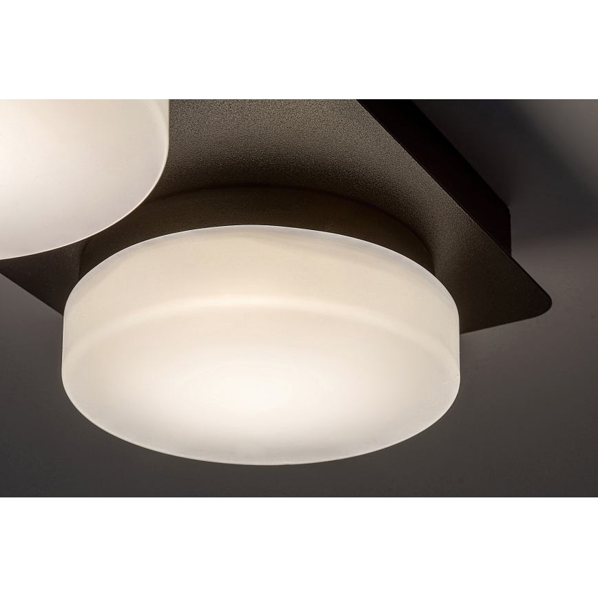Rabalux - Iluminação de teto de casa de banho LED 2xLED/5,5W/230V IP44 preto