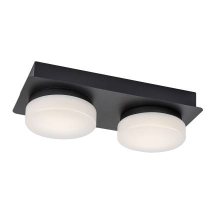 Rabalux - Iluminação de teto de casa de banho LED 2xLED/5,5W/230V IP44 preto
