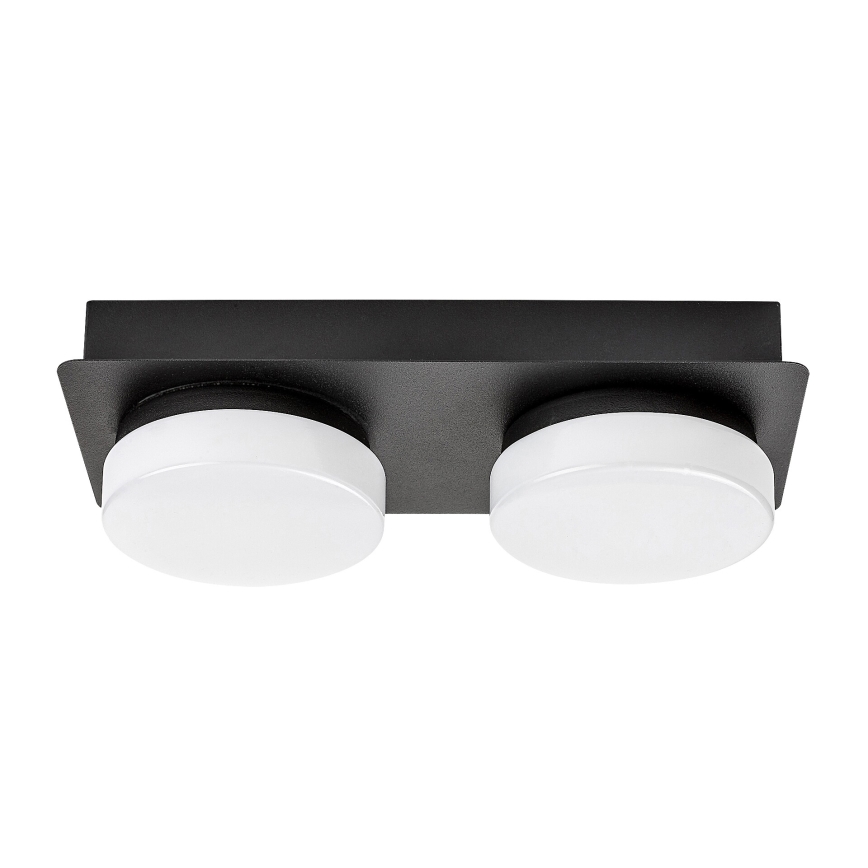 Rabalux - Iluminação de teto de casa de banho LED 2xLED/5,5W/230V IP44 preto