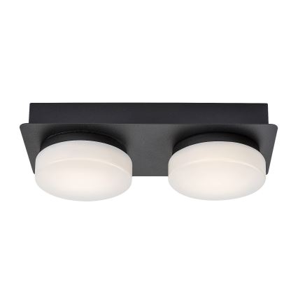 Rabalux - Iluminação de teto de casa de banho LED 2xLED/5,5W/230V IP44 preto