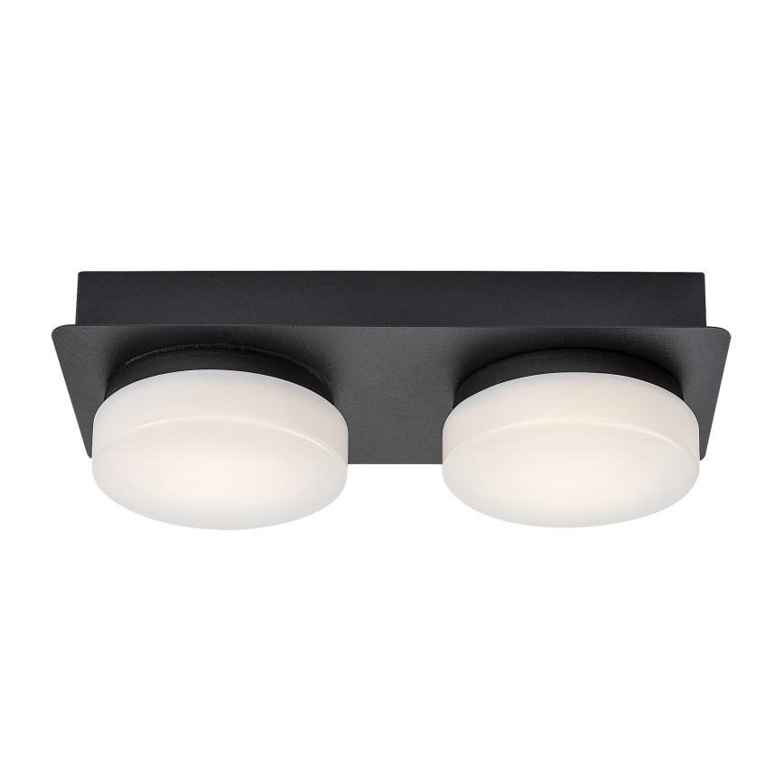 Rabalux - Iluminação de teto de casa de banho LED 2xLED/5,5W/230V IP44 preto
