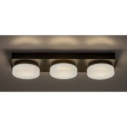 Rabalux - Iluminação de teto de casa de banho LED 3xLED/6W/230V IP44 preto
