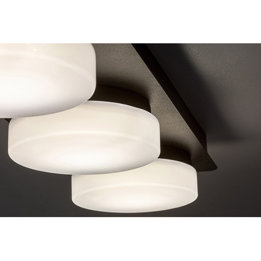 Rabalux - Iluminação de teto de casa de banho LED 3xLED/6W/230V IP44 preto