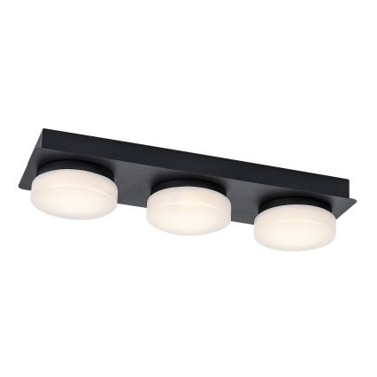 Rabalux - Iluminação de teto de casa de banho LED 3xLED/6W/230V IP44 preto