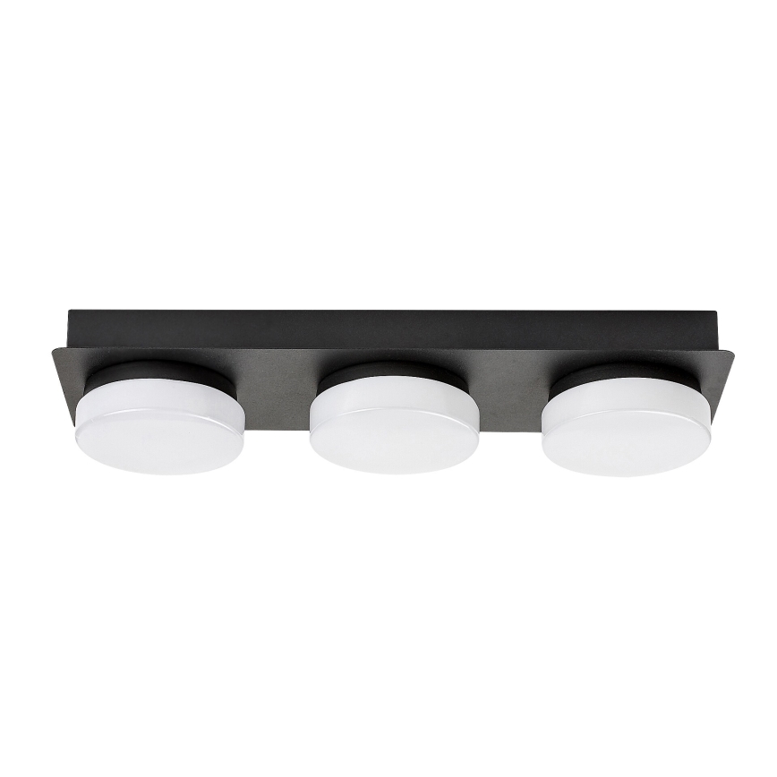 Rabalux - Iluminação de teto de casa de banho LED 3xLED/6W/230V IP44 preto