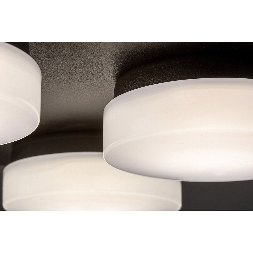 Rabalux - Iluminação de teto de casa de banho LED 4xLED/5,2W/230V IP44 preto