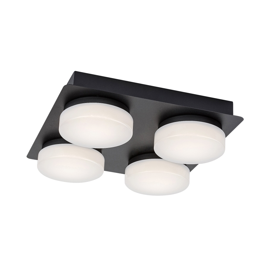 Rabalux - Iluminação de teto de casa de banho LED 4xLED/5,2W/230V IP44 preto