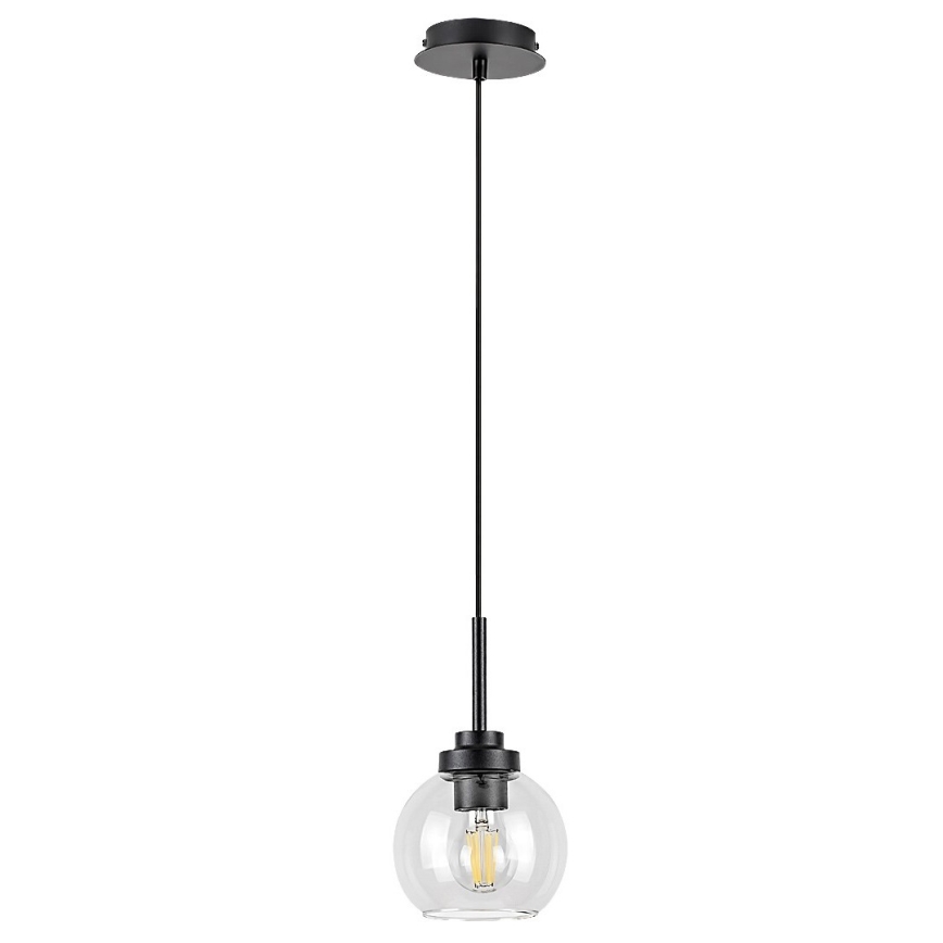 Rabalux - Bathroom candelabro suspenso 1xE27/15W/230V preto IP44