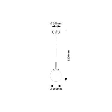 Rabalux 75007 - Candeeiro para casa de banho em fio TOGO 1xE14/40W/230V cromado brilhante