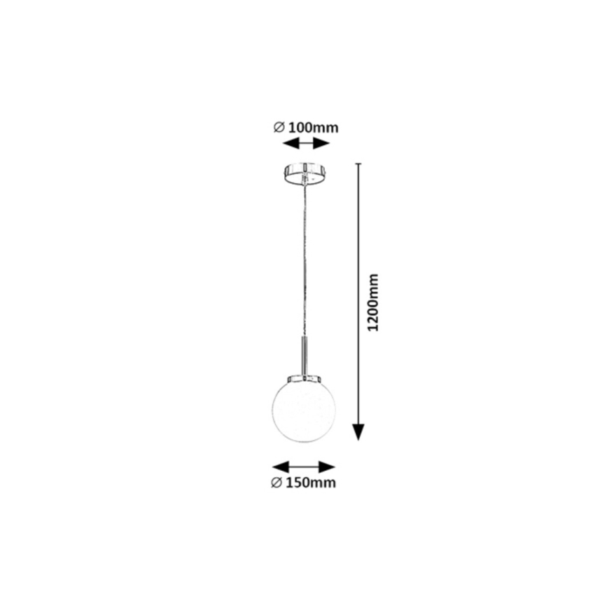 Rabalux 75007 - Candeeiro para casa de banho em fio TOGO 1xE14/40W/230V cromado brilhante