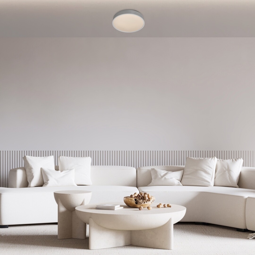 Rabalux - Iluminação de teto LED LED/18W/230V IP44 4000K prateado diâmetro 28 cm