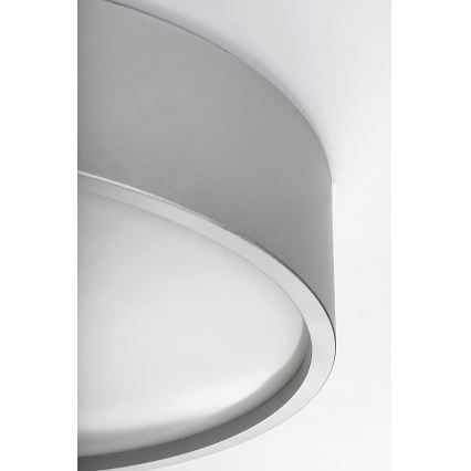 Rabalux - Iluminação de teto LED LED/18W/230V IP44 4000K prateado diâmetro 28 cm