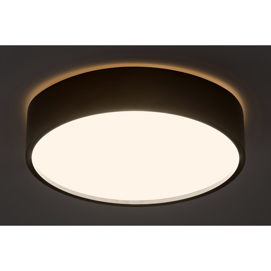Rabalux - Iluminação de teto LED com uma sensor LED/19W/230V IP44 4000K diâmetro 28,5 cm preto