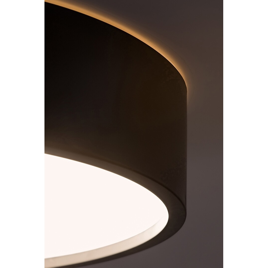 Rabalux - Iluminação de teto LED com uma sensor LED/19W/230V IP44 4000K diâmetro 28,5 cm preto