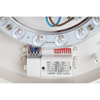 Rabalux - Iluminação de teto LED com sensor LED/19W/230V IP44 4000K diâmetro 28,5 cm branco