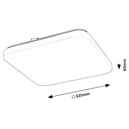 Rabalux - Plafon LED com sensor LED/20W/230V 4000K 32x32cm