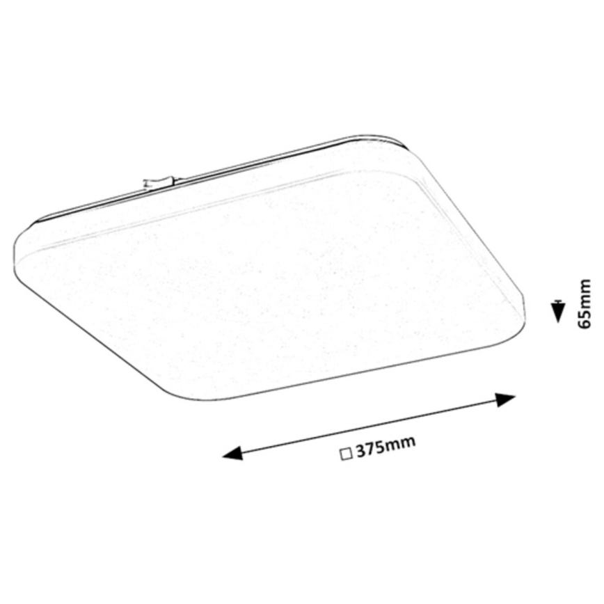 Rabalux - Iluminação de teto LED com sensor LED/24W/230V 4000K 37x37cm