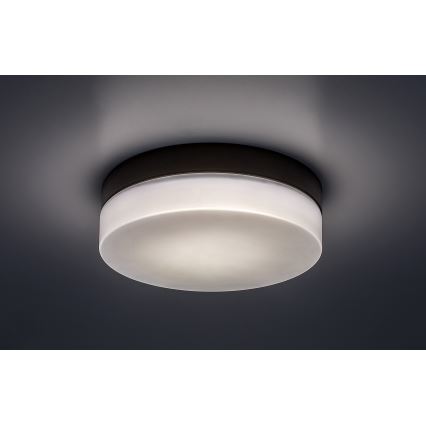 Rabalux - Iluminação de teto para casa de banho LED LED/15W/230V IP44 4000K diâmetro 23 cm preto