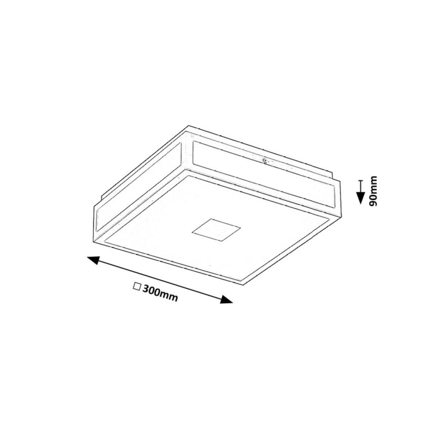 Rabalux - Iluminação de teto para casa de banho LED LED/18W/230V IP44 30x30 cm branco