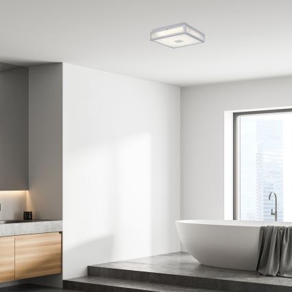 Rabalux - Iluminação de teto para casa de banho LED LED/24W/230V IP44 4000K 40x40 cm branco