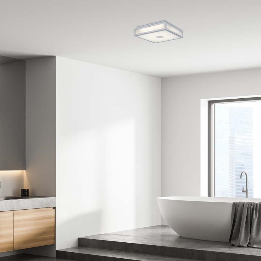 Rabalux - Iluminação de teto para casa de banho LED LED/24W/230V IP44 4000K 40x40 cm branco
