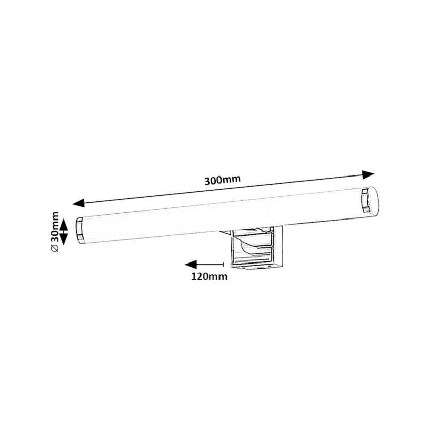 Rabalux - Iluminação de espelho para casa de banho LED LED/5W/230V IP44