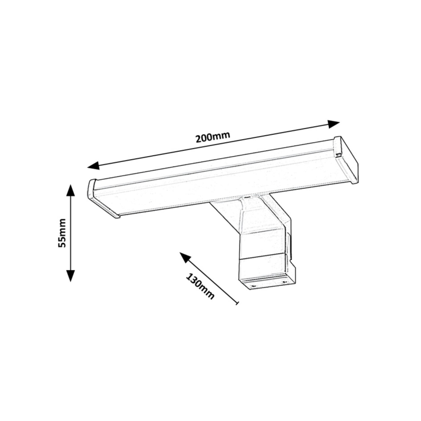 Rabalux - Iluminação de espelho para casa de banho LED LED/4W/230V IP44